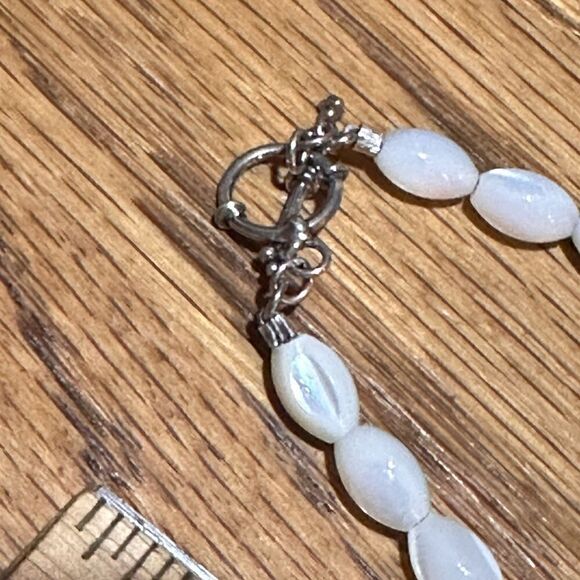 Vintage Handcrafted Moonstone & Amethyst Necklace 16” - Picture 6 of 6